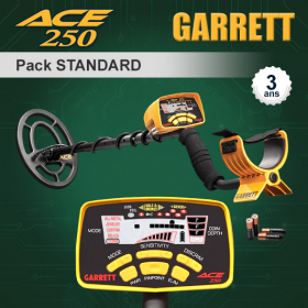 Les 5 modes de recherche préréglés du Garrett Ace 250 permettent aux débutants de commencer sans réglages complexes.